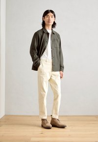Lindbergh CROPPED LENGTH OVERSHIRT JACKET - Skraistė  - dark khaki melange