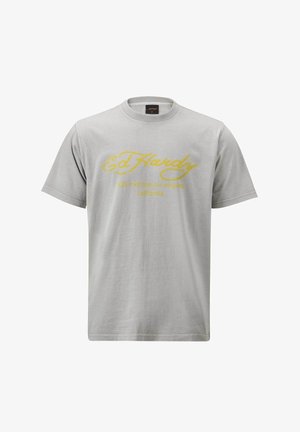 Ed Hardy LOVE KILLS SLANT - T-shirts print - grey