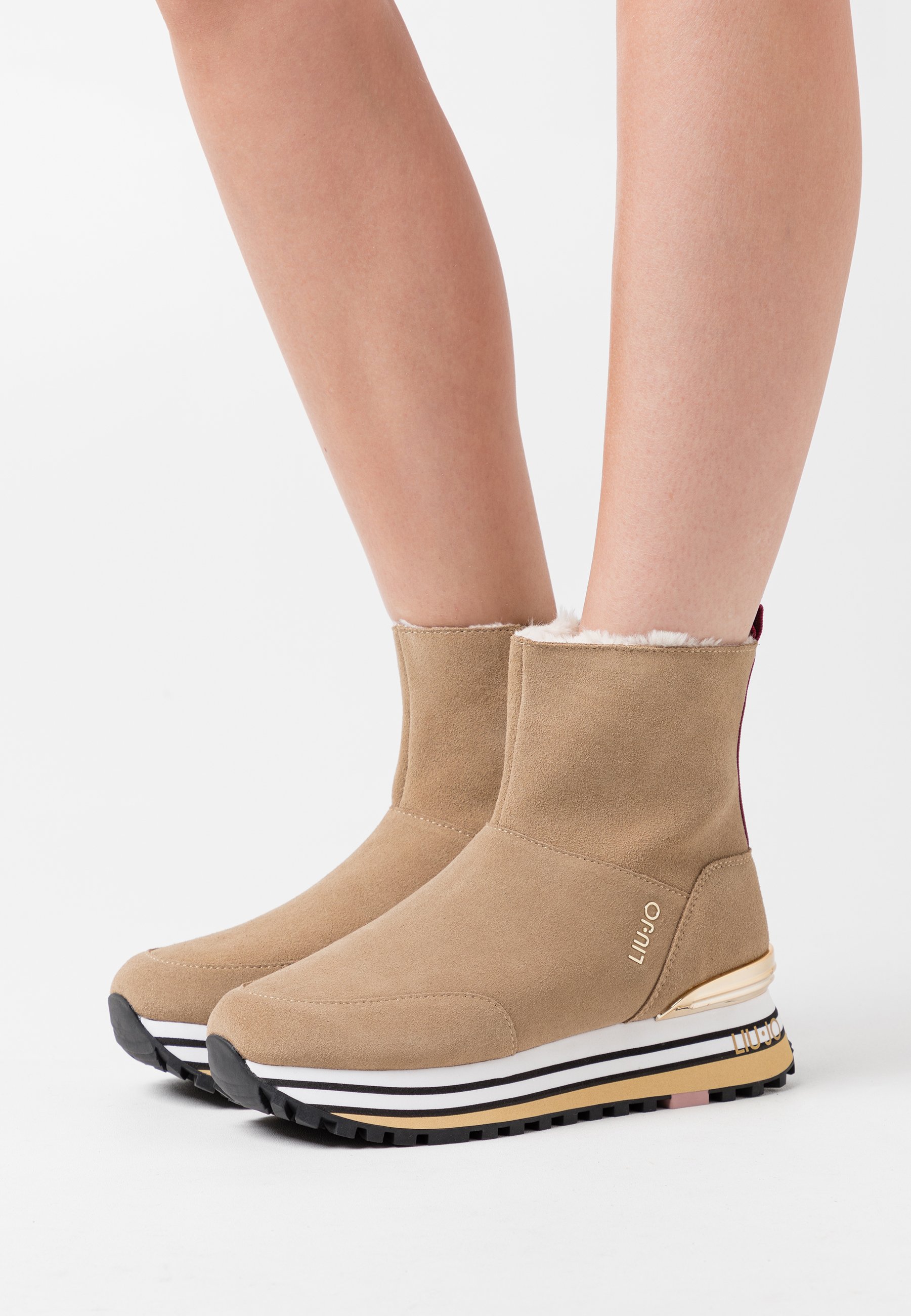 Liu Jo Jeans MAXI - Enkellaarsjes met plateauzool - seppia/Beige -  Zalando.be