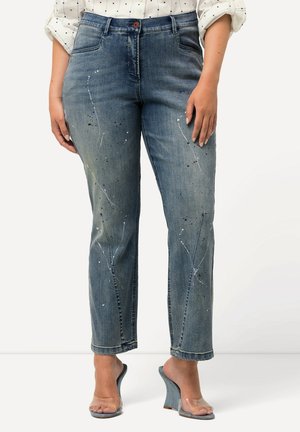 Flared Jeans - dark-blue denim