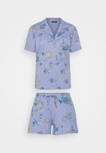 Schiesser Shorty Lavendel Größe 116 - Baumwoll Pyjama Für Kinder