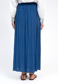 AN'GE ROMELIE - Jupe longue - indigo
