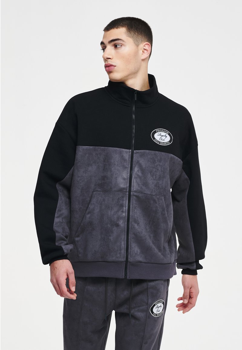 Pegador BRENTON PATCHWORK JACKET UNISEX Summer jacket black/iron