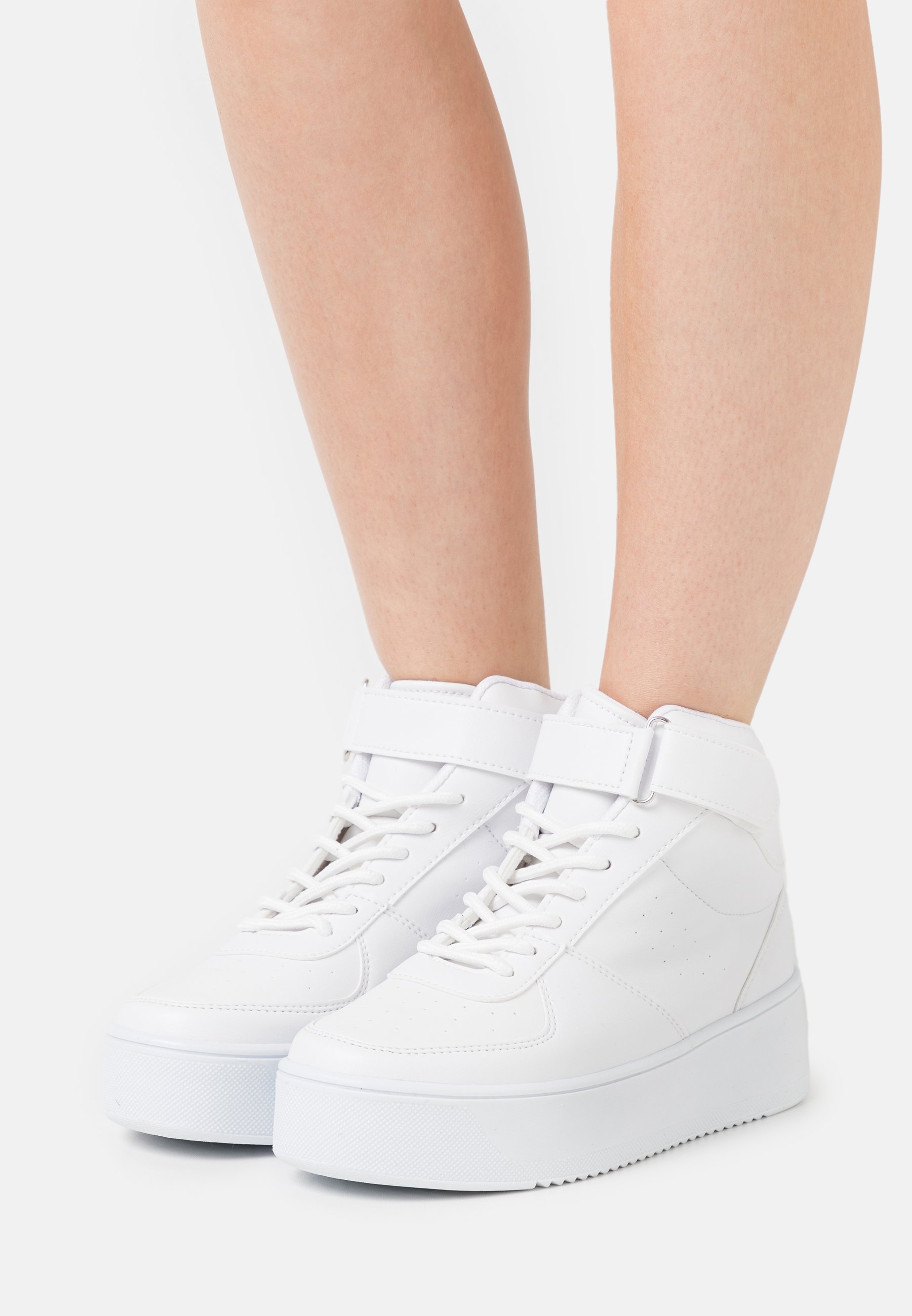 Nly by Nelly HIGH TOP CLASSIC TRAINER - Sneakers hoog - white/wit -  Zalando.nl