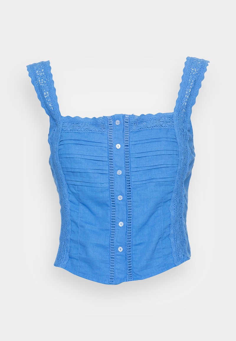 Free People Top blauw