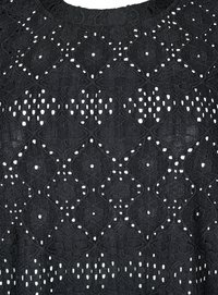 Zizzi LOCHMUSTER - Bluse - black