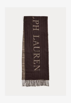 Lauren Ralph Lauren REVERSIBLE LOGO JACQUARD SCARF - Cachecol - circuit brown