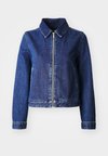 ZIP JACKET - Veste en jean - denim dark
