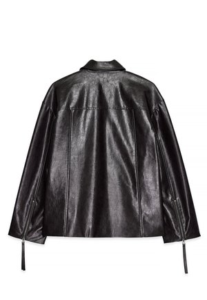 ZIP DETAILED - Giacca in similpelle - brown