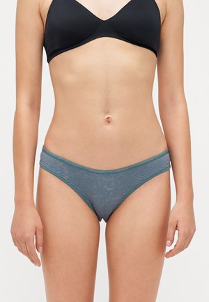BIKINI ULTRA SOFT LACE - Slip - blue-grey