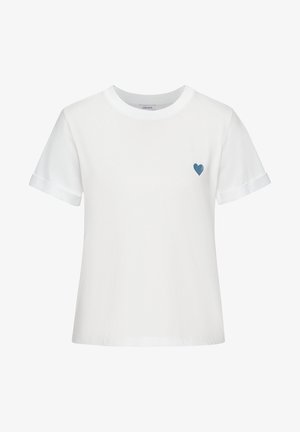 Majica kratkih rukava s printom - weiß-blau