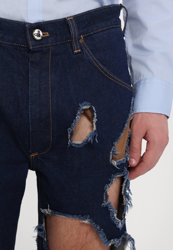 DISTRESSED RANCH UNISEX  - Relaxed fit jeans - indigo4