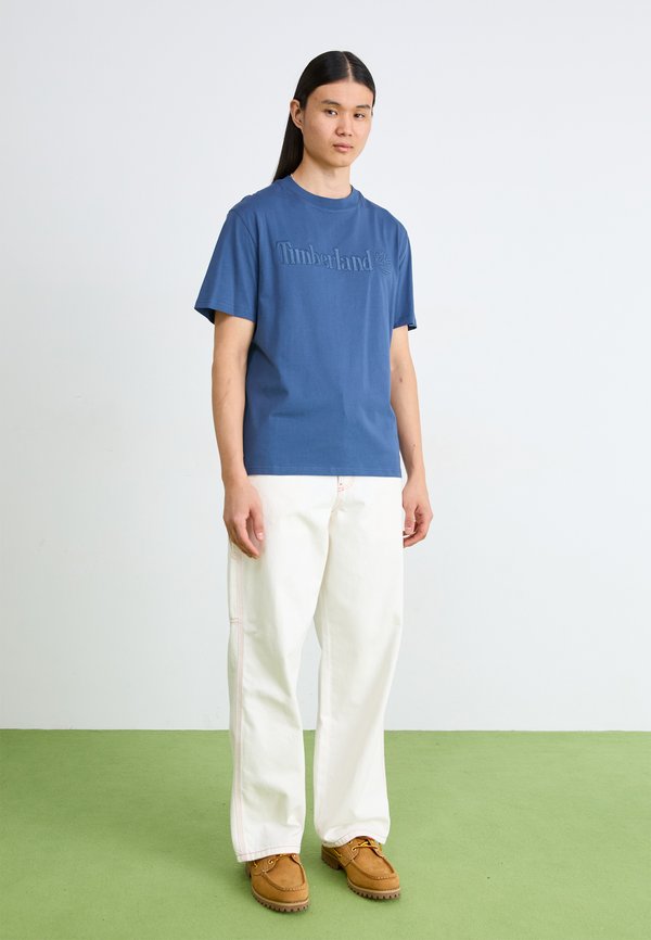 EMBROIDERY TONAL TEE - Print T-shirt - dark denim3