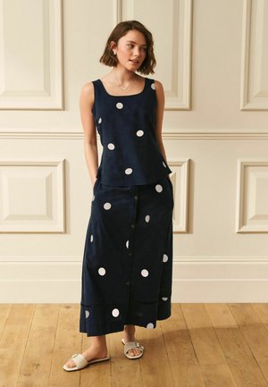 Laura Ashley, A-line skirt - blue