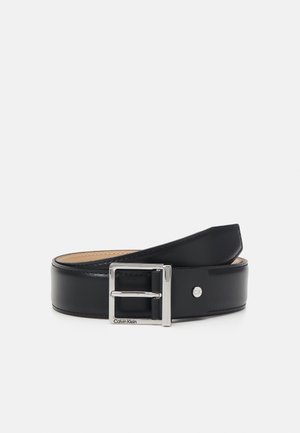 Calvin Klein SLEEK SQUARE - Cintura - black smooth