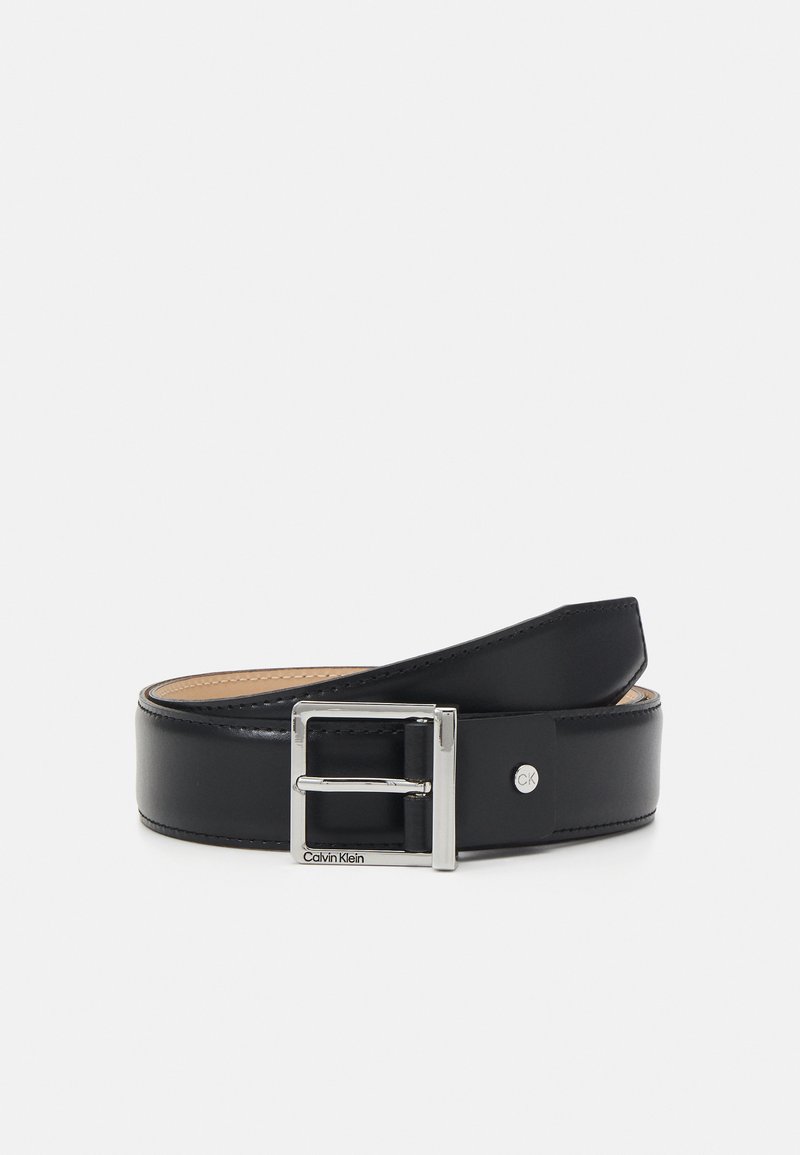 Calvin Klein SLEEK SQUARE - Cintura - black smooth