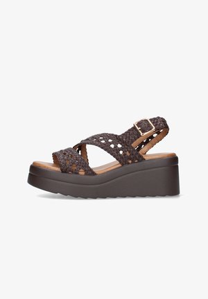 Inuovo, A99022 - Sandali con plateau - brown