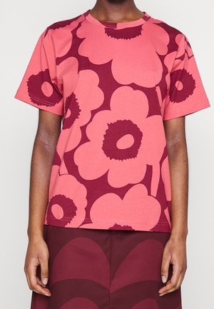 Print T-shirt - bordeaux