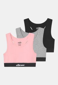 Ellesse - EMILO 3 PACK - Topp - black/grey marl/pink Miniatyrbilde 1