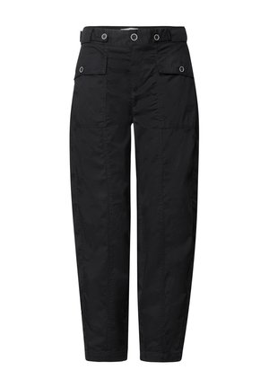 Street One, HIGH WAIST BARREL LEG HOSE IM CASUAL FIT - Pantalon classique - black