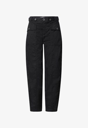 Street One, HIGH WAIST BARREL LEG HOSE IM CASUAL FIT - Pantalon classique - black