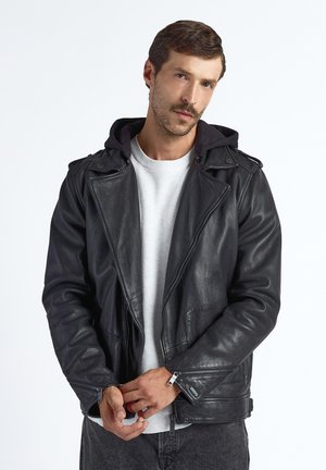 Lederjacke - black