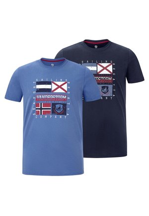 2ER PACK PREBEN - T-Shirt print - dark blue
