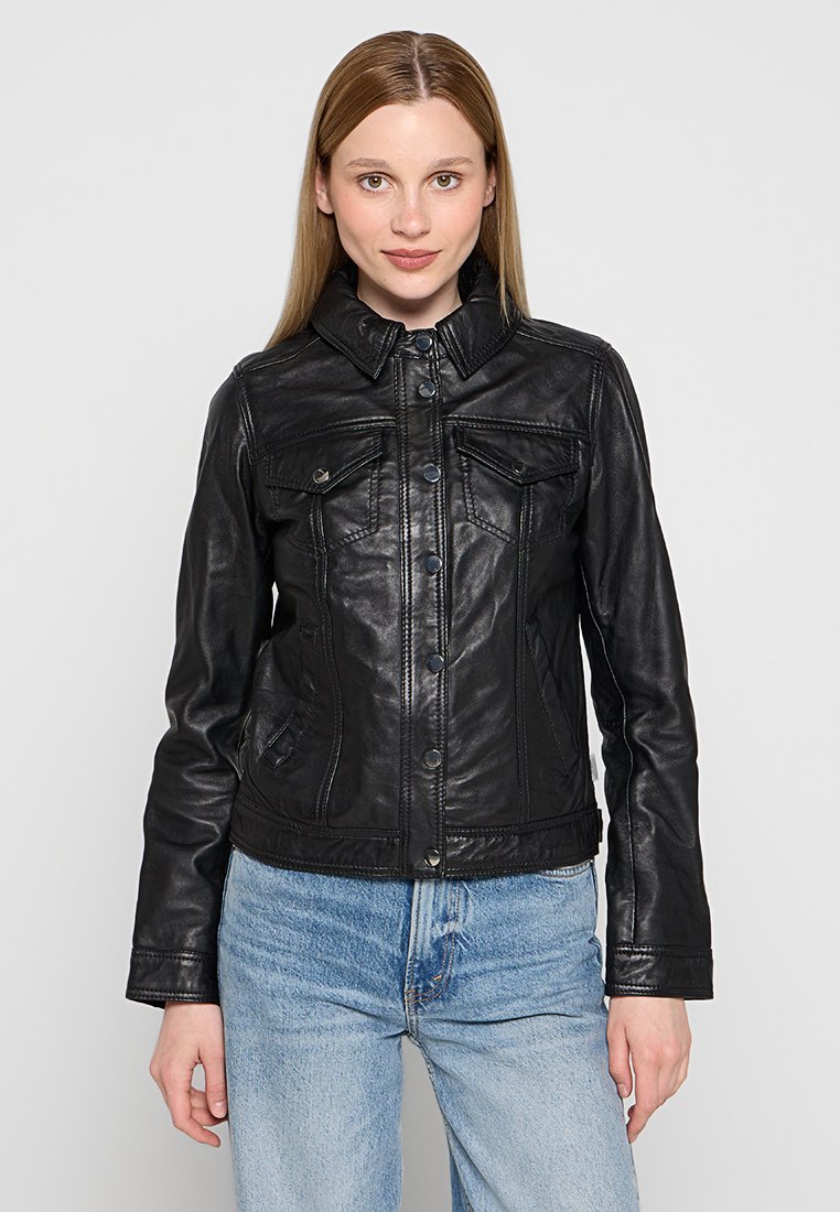 Lee Cooper Leren jas zwart Lee Cooper Leren jas zwart