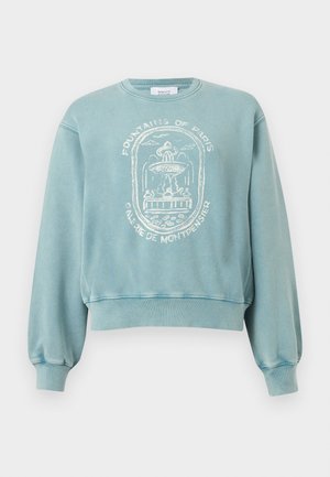 FOUNTAIN STAMP FADED RELAXED  - Mikina - stone blue faded
