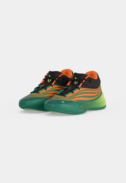 adidas DAME X UNISEX - Basketball shoes - court green/lucid orange/frozen lemon — foto 3