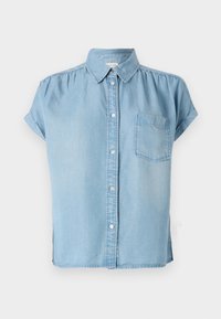 BLOUSE  - Button-down blouse - blue denim