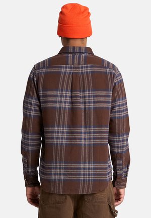 Timberland, FLANNEL HOUSE CHECK SHIRT (REGULAR) UNISEX - Skjortebluser - dark brown