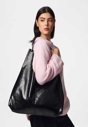 Pieces, PCANESTASIA PATENT SHOPPER - Чанта за пазаруване - black