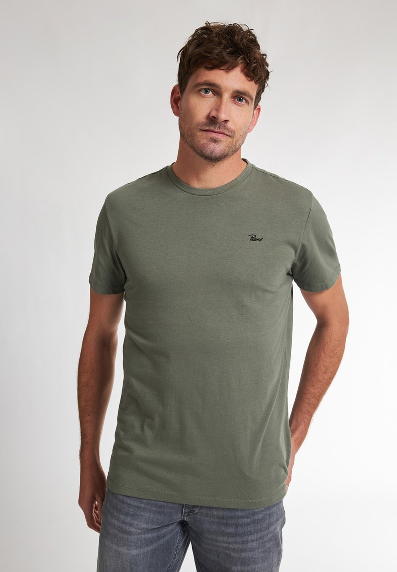 Petrol Industries 3 PACK SPECIAL - T-shirt basic - black darksage midnight