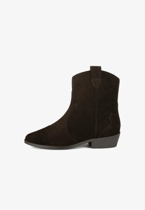 Kovbojské/motorkářské kotníkové boty - brown