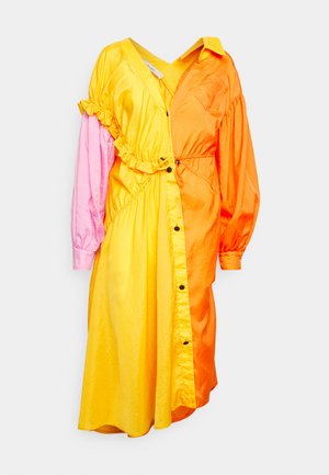 Brogger EXCLUSIVE AGATHA DRESS - Robe chemise - sun yellow/pink/orange