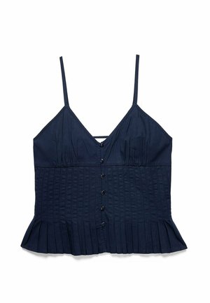 NA-KD, PINTUCK SINGLET - Top - navy