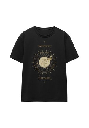 Cotton Soul, HARRY POTTER MYSTICAL HUFFLEPUFF SIGN - Print T-shirt - black
