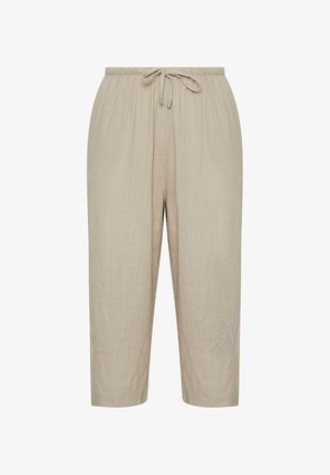 Yours Clothing, CROPPED WIDE LEG - Bukser - natural