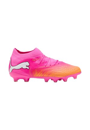 Puma FUTURE 9 PRO FG/AG JR UNISEX - Ghete de fotbal pentru gazon sintetic - poison pink/sun stream/bright aqua/white
