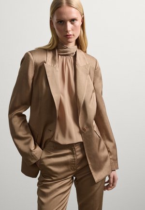 SINGLE-BREASTED - Blazer - dark beige