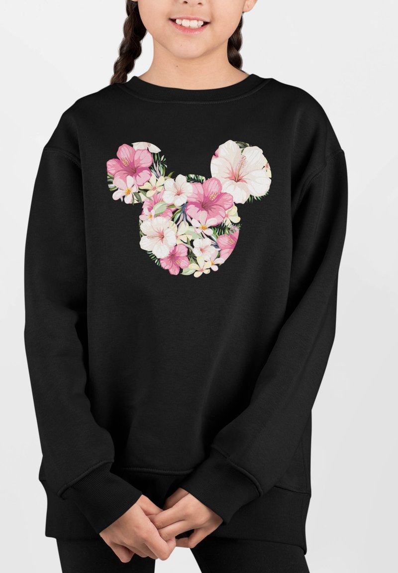 Disney MICKEY CLASSIC TROPICAL MOUSE - Sweatshirt - black