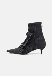 D-VENUS POCKET - Classic ankle boots - black denim