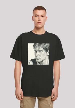 STAR WARS HAN SOLO DRAWING - Print T-shirt - black
