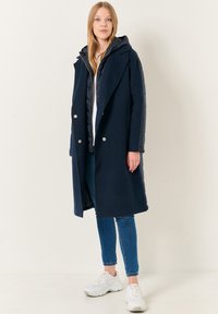 Jimmy Key LOOSE FIT HOODED MIDI - Cappotto invernale - dark blue