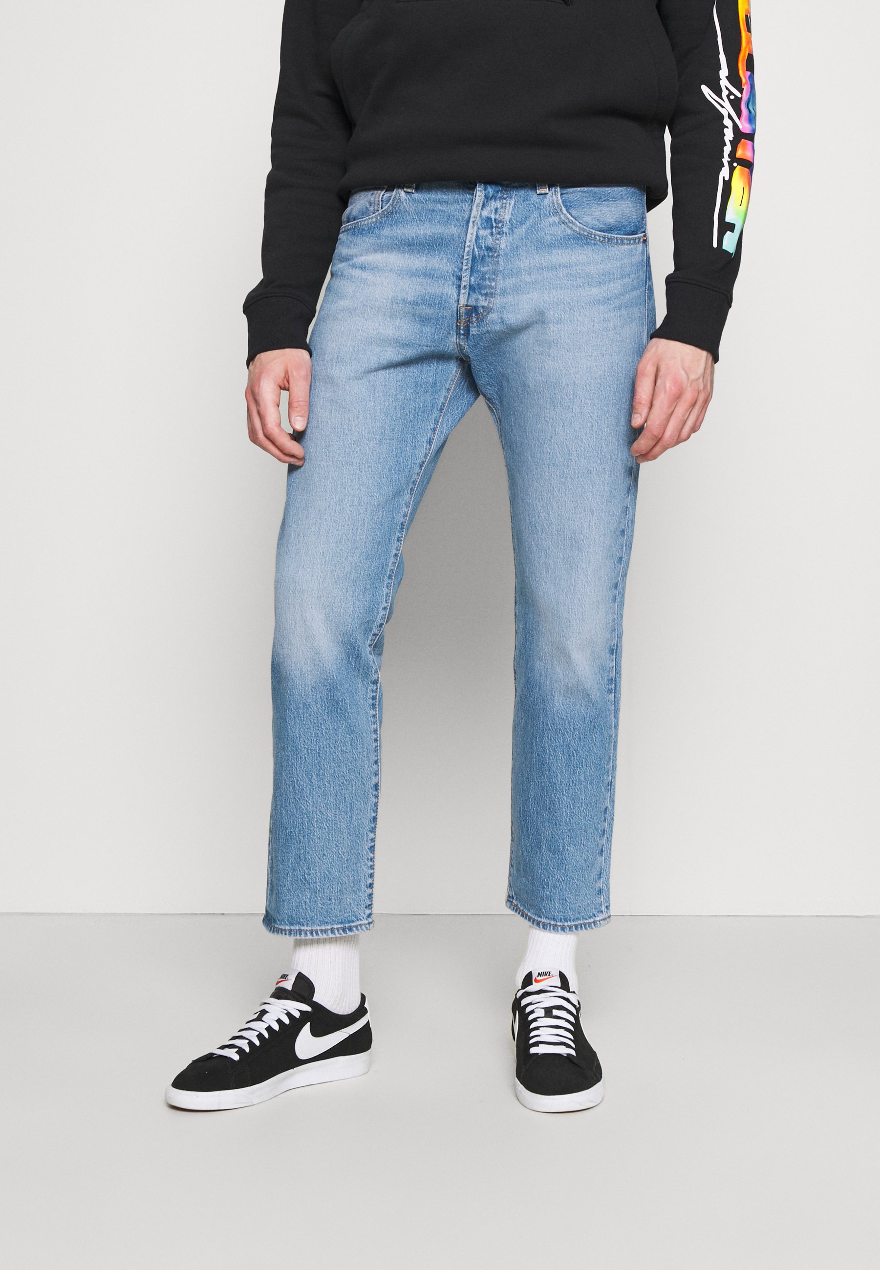 Levi's® 501® '93 CROP - Straight leg jeans - thunder night rider/light-blue  denim 