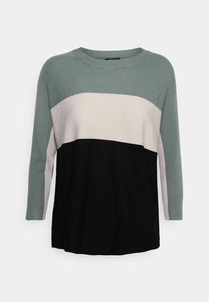 ONLY ONLREGITZE - Jumper - chinois green/stone/black