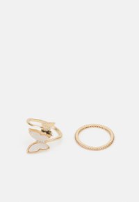 ROBIEI 2 PACK - Gyűrű - gold-colored/clear
