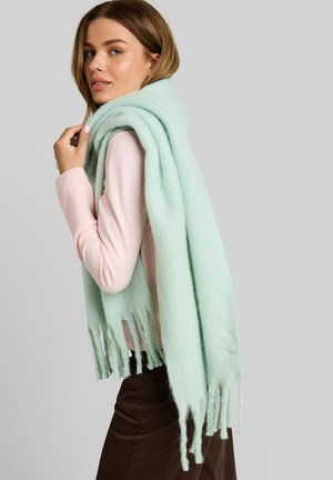 TOM TAILOR, TOM TAILOR ACCESSOIRE COSY SCHAL MIT FRANSEN - Scarf - dusty light green