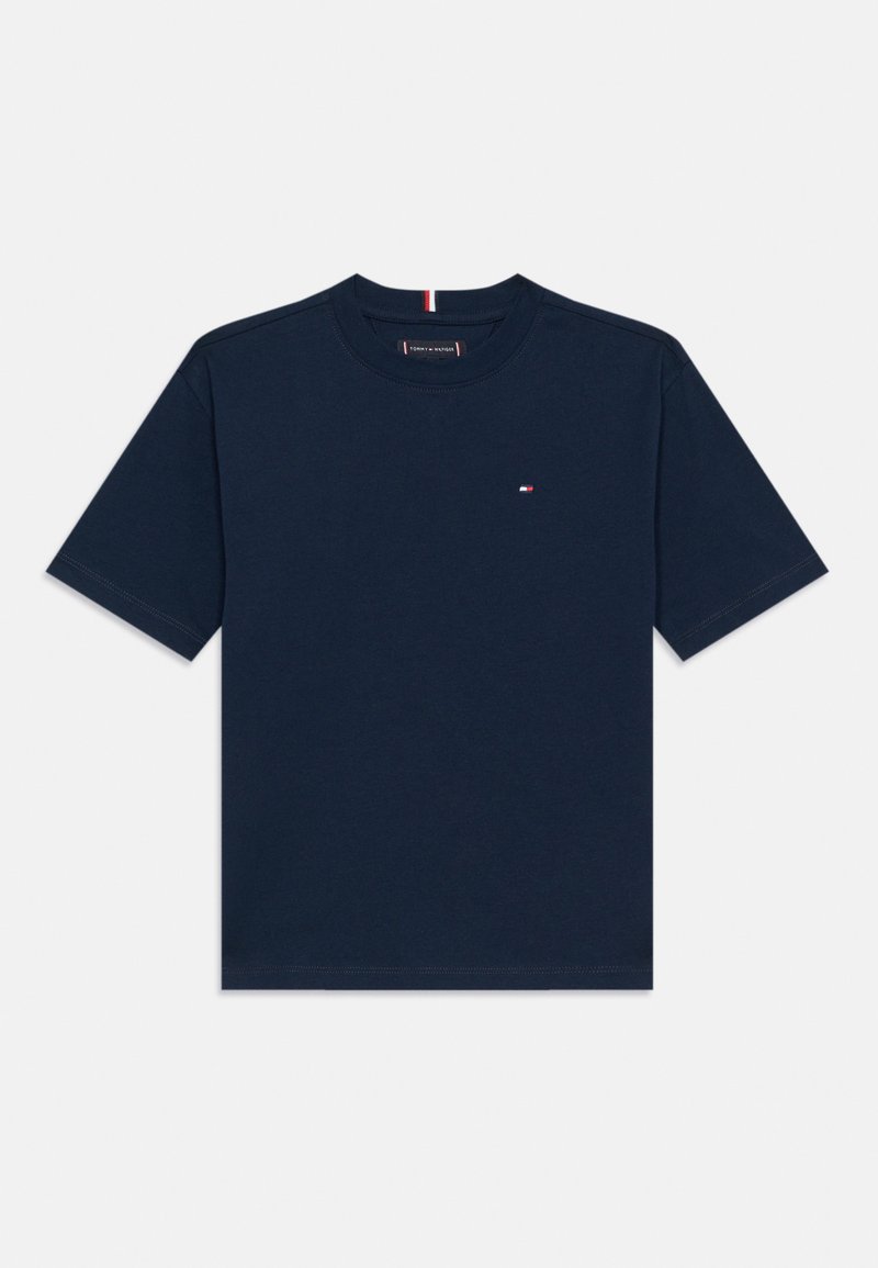 Tommy Hilfiger ESSENTIAL ARCHIVE FIT TEE UNISEX - Camiseta básica - dark night navy